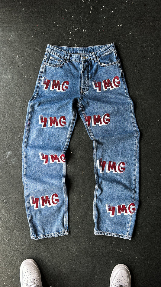 VINTAGE RED DENIM